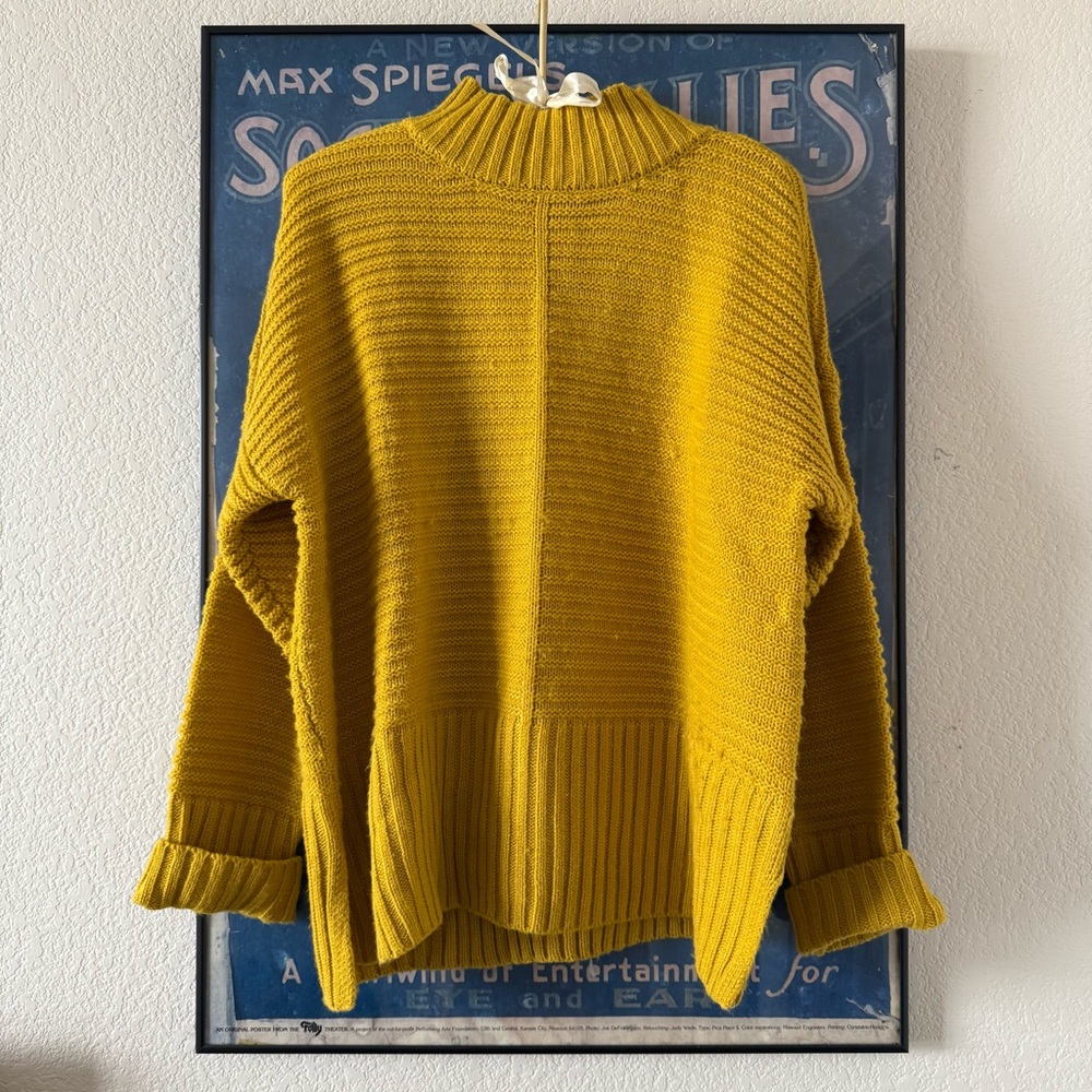 Mustard Yellow Women's Sweater Apt. 9 Size XL